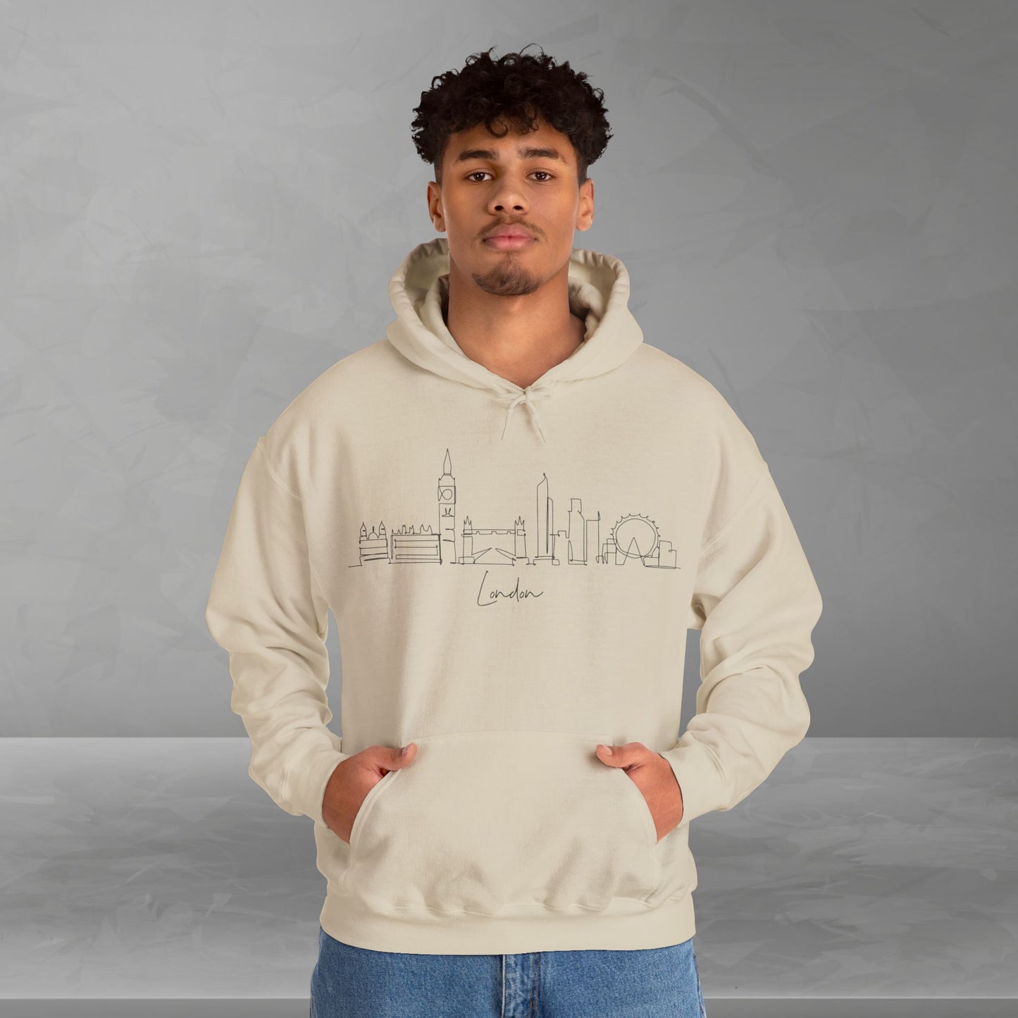 London Skyline Unisex Hooded Sweatshirt