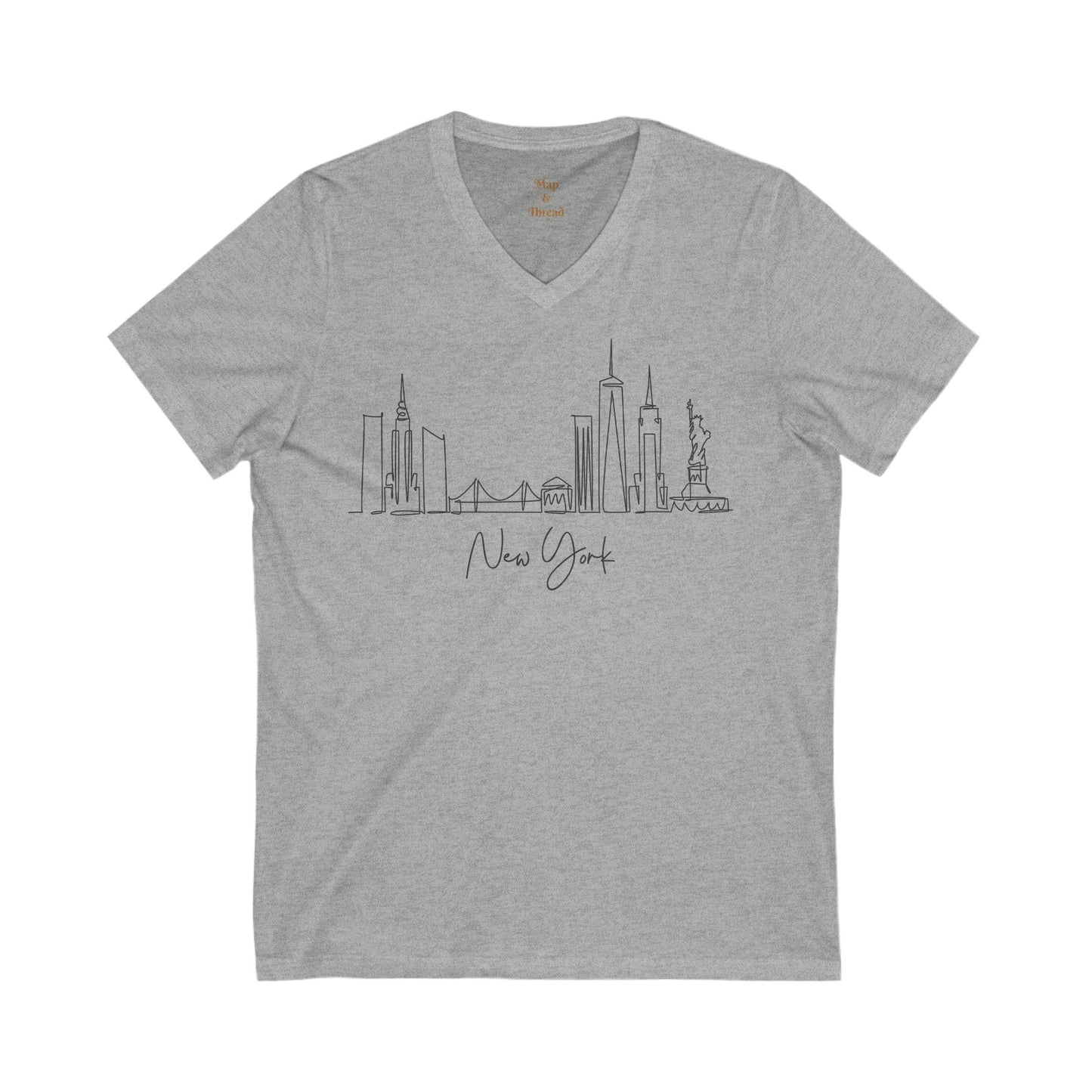 Unisex Jersey Short Sleeve V-Neck Tee " New York"