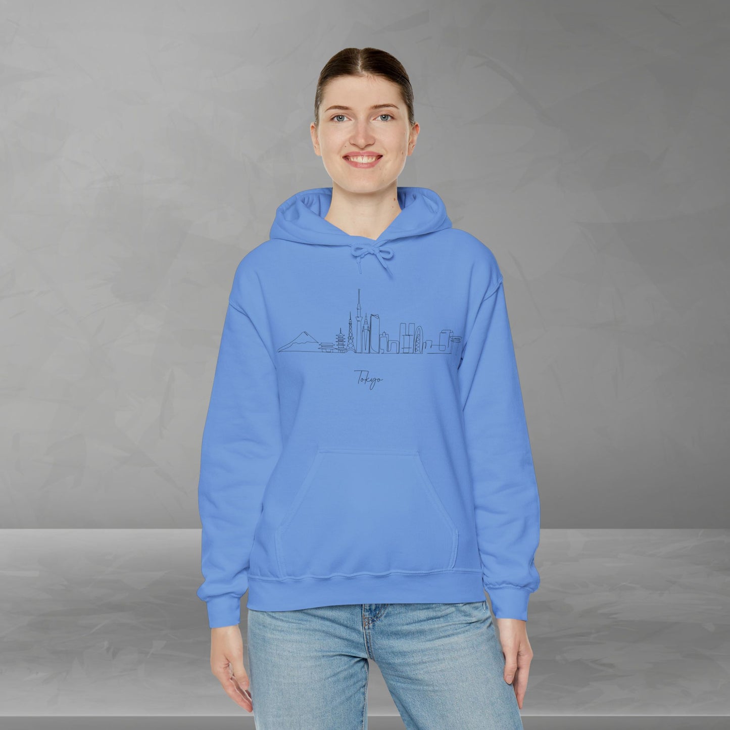 Tokyo Skyline Unisex Hooded Sweatshirt