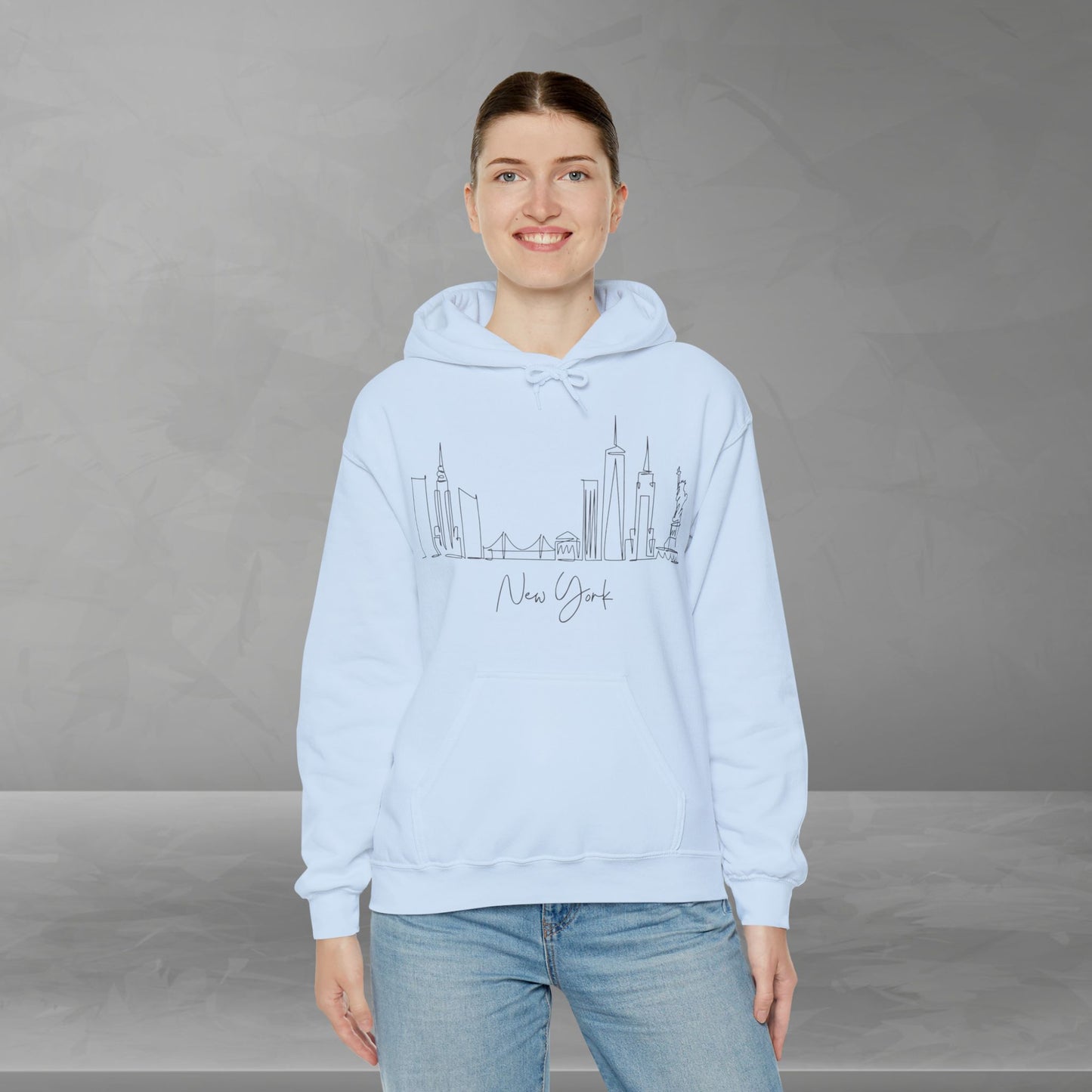 New York Skyline Unisex Hooded Sweatshirt