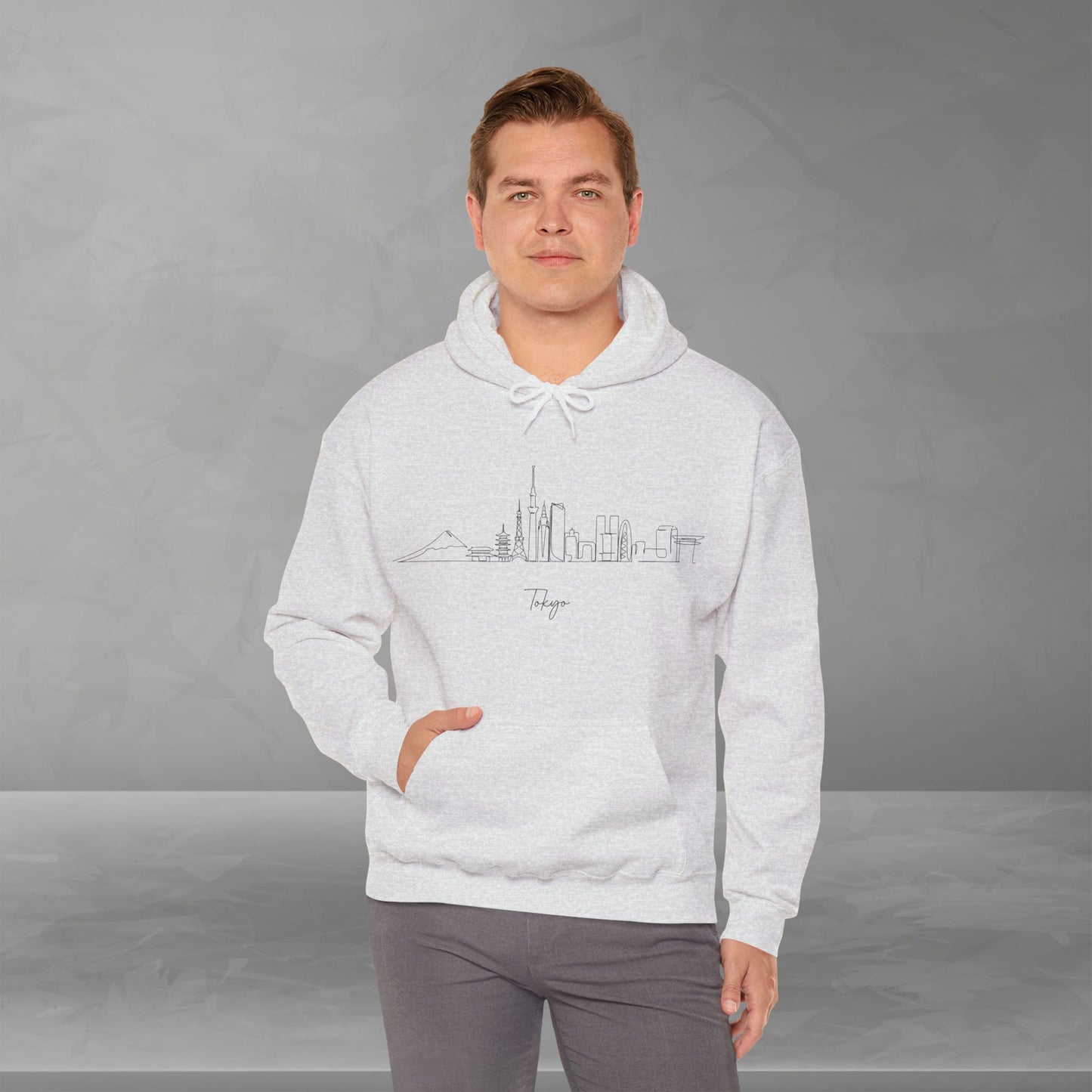 Tokyo Skyline Unisex Hooded Sweatshirt