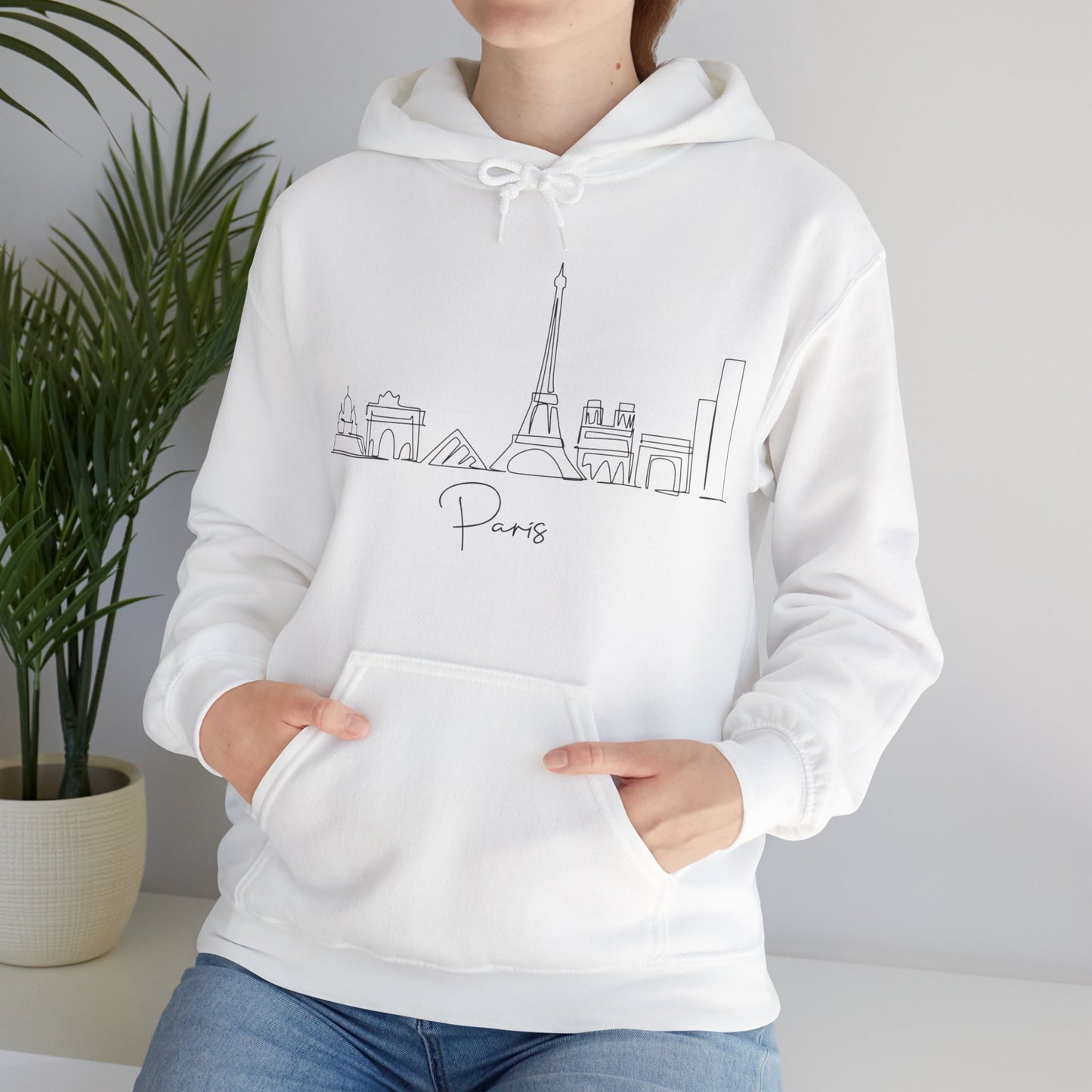 Paris Skyline Unisex Hooded Sweatshirt