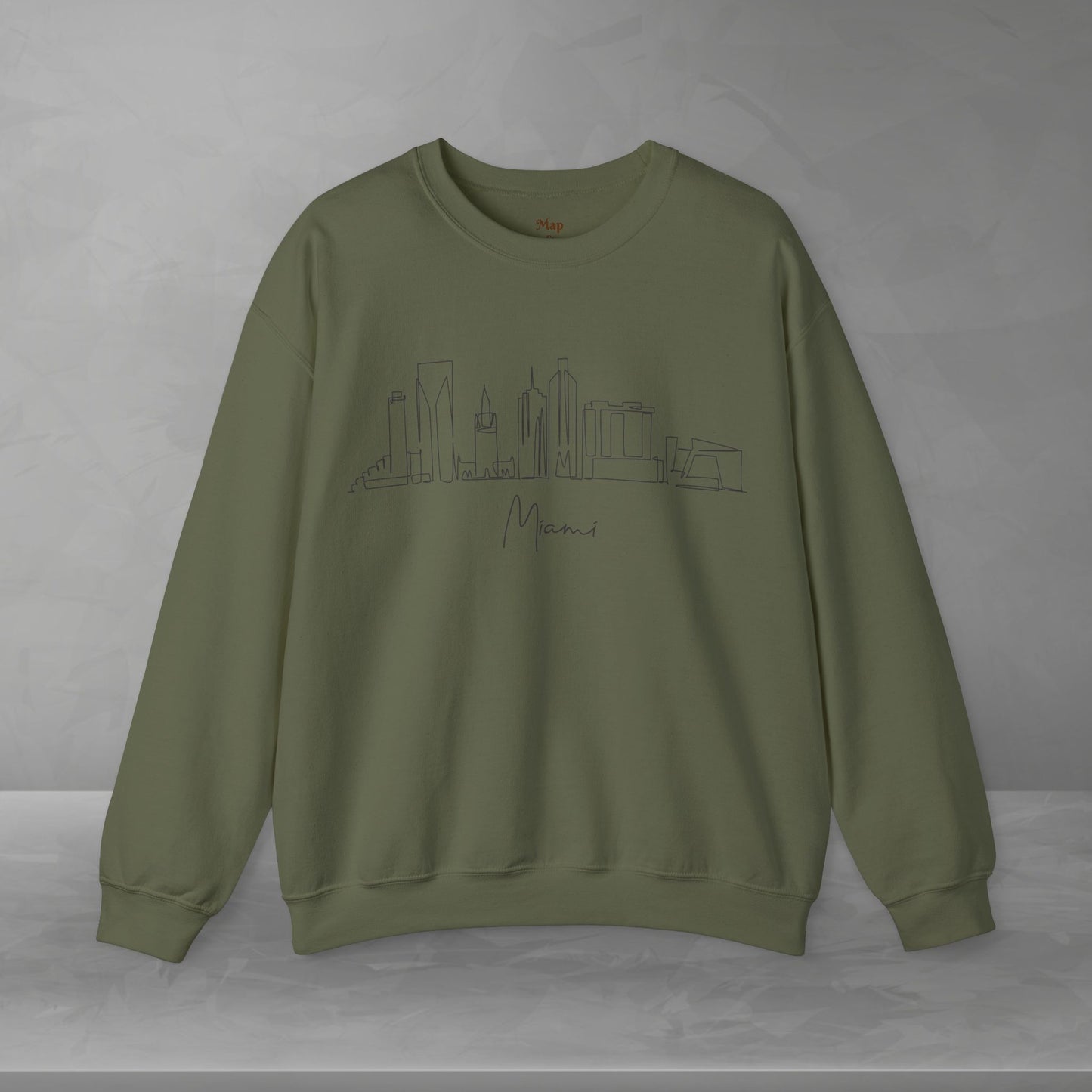 Miami Skyline Unisex Crewneck Sweatshirt