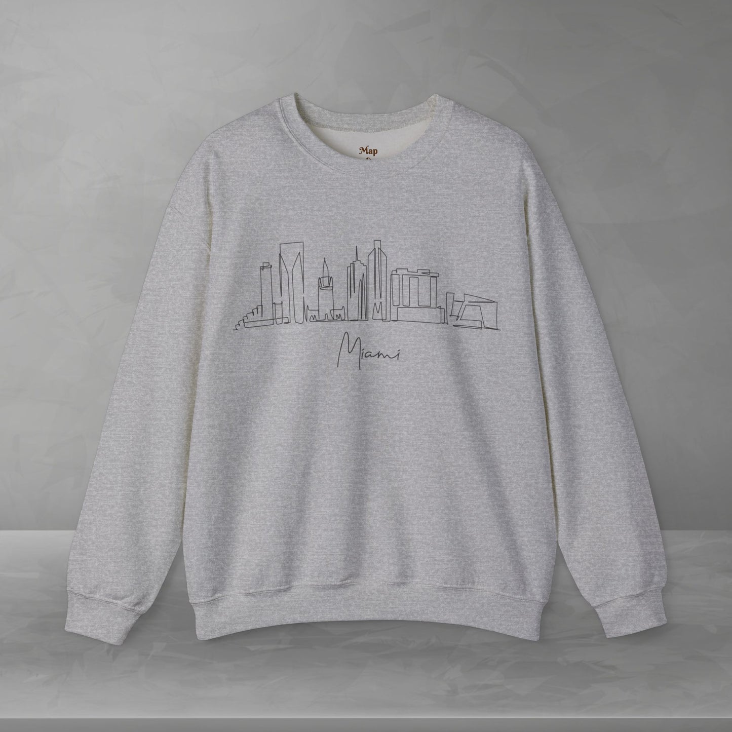 Miami Skyline Unisex Crewneck Sweatshirt