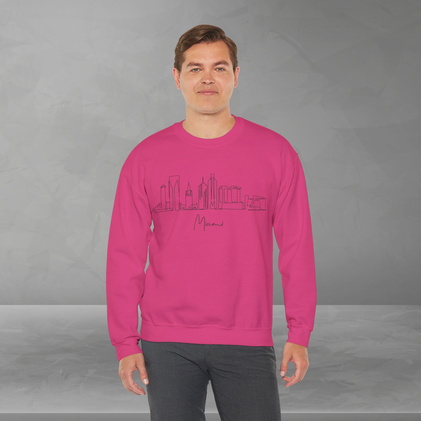 Miami Skyline Unisex Crewneck Sweatshirt