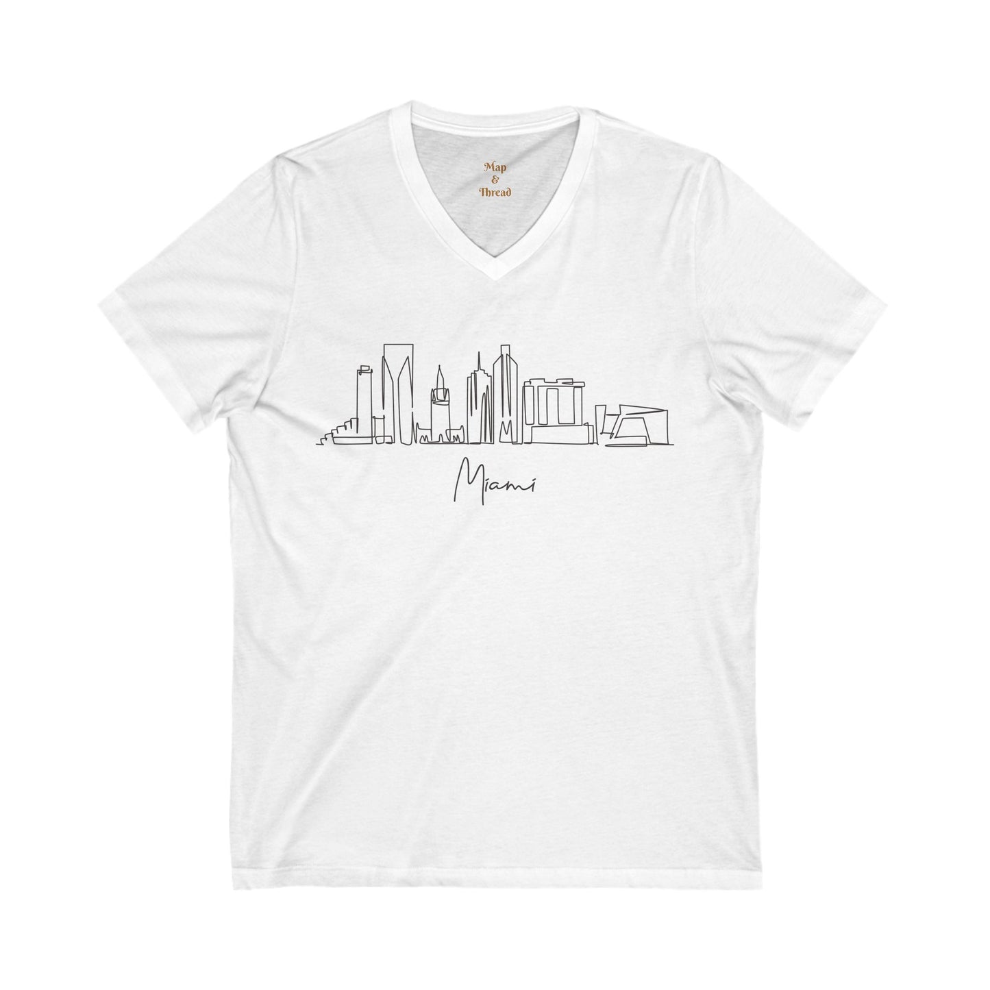 Unisex Jersey Short Sleeve V-Neck Tee "Miami"