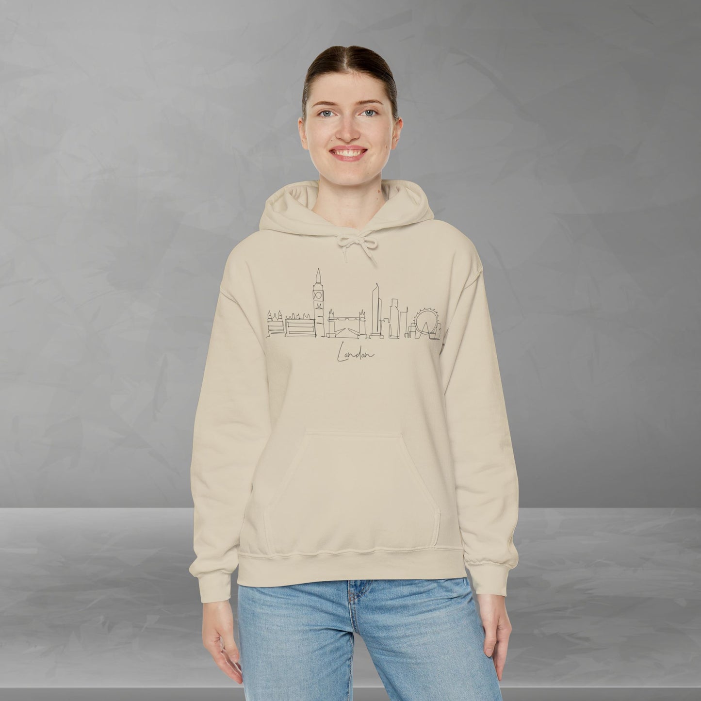 London Skyline Unisex Hooded Sweatshirt