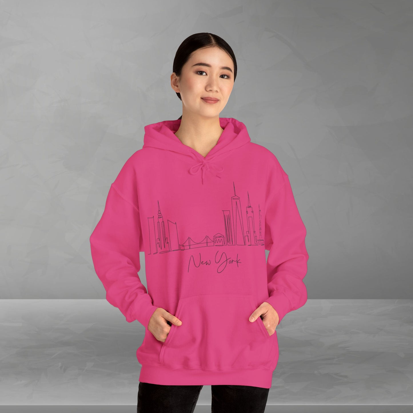 New York Skyline Unisex Hooded Sweatshirt