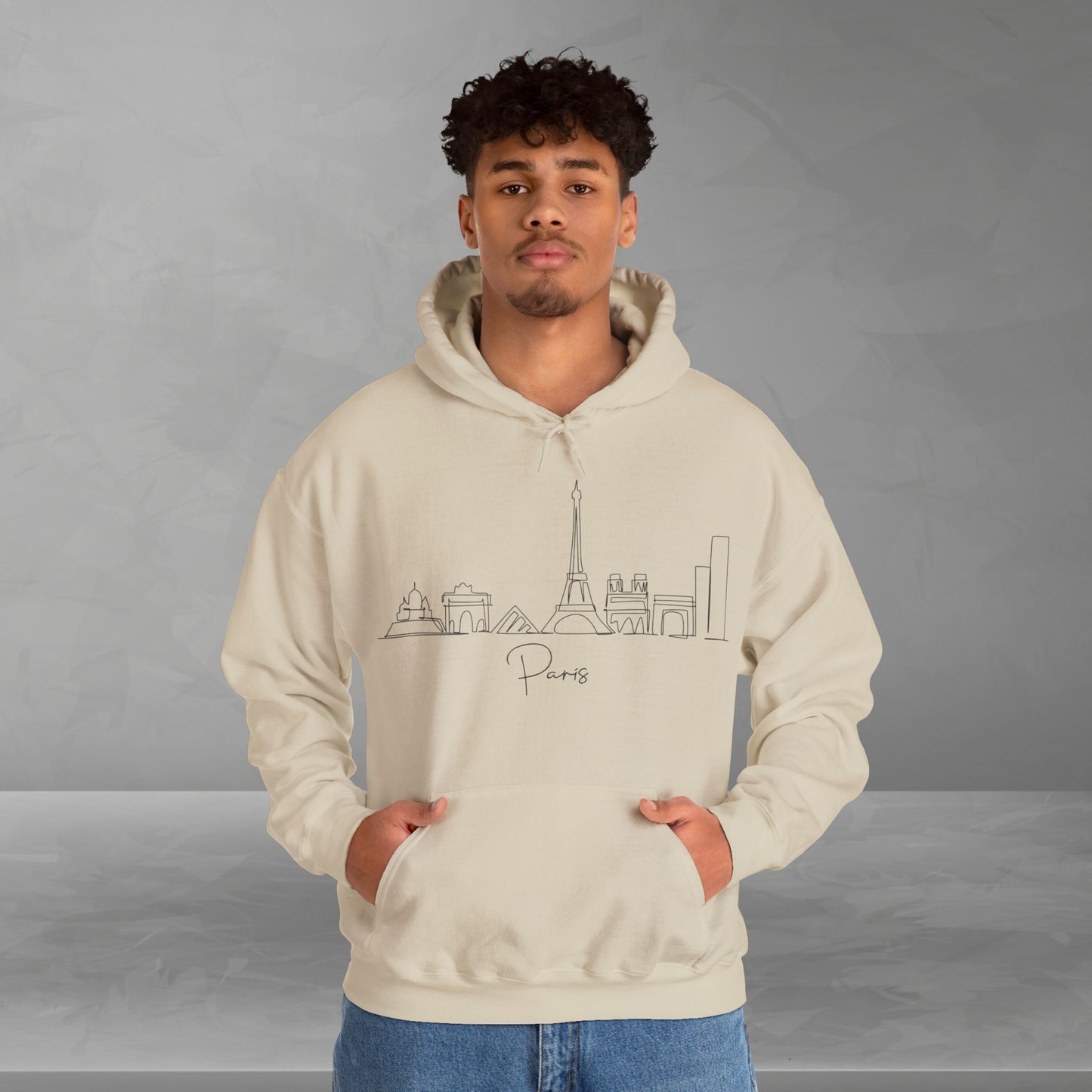 Paris Skyline Unisex Hooded Sweatshirt