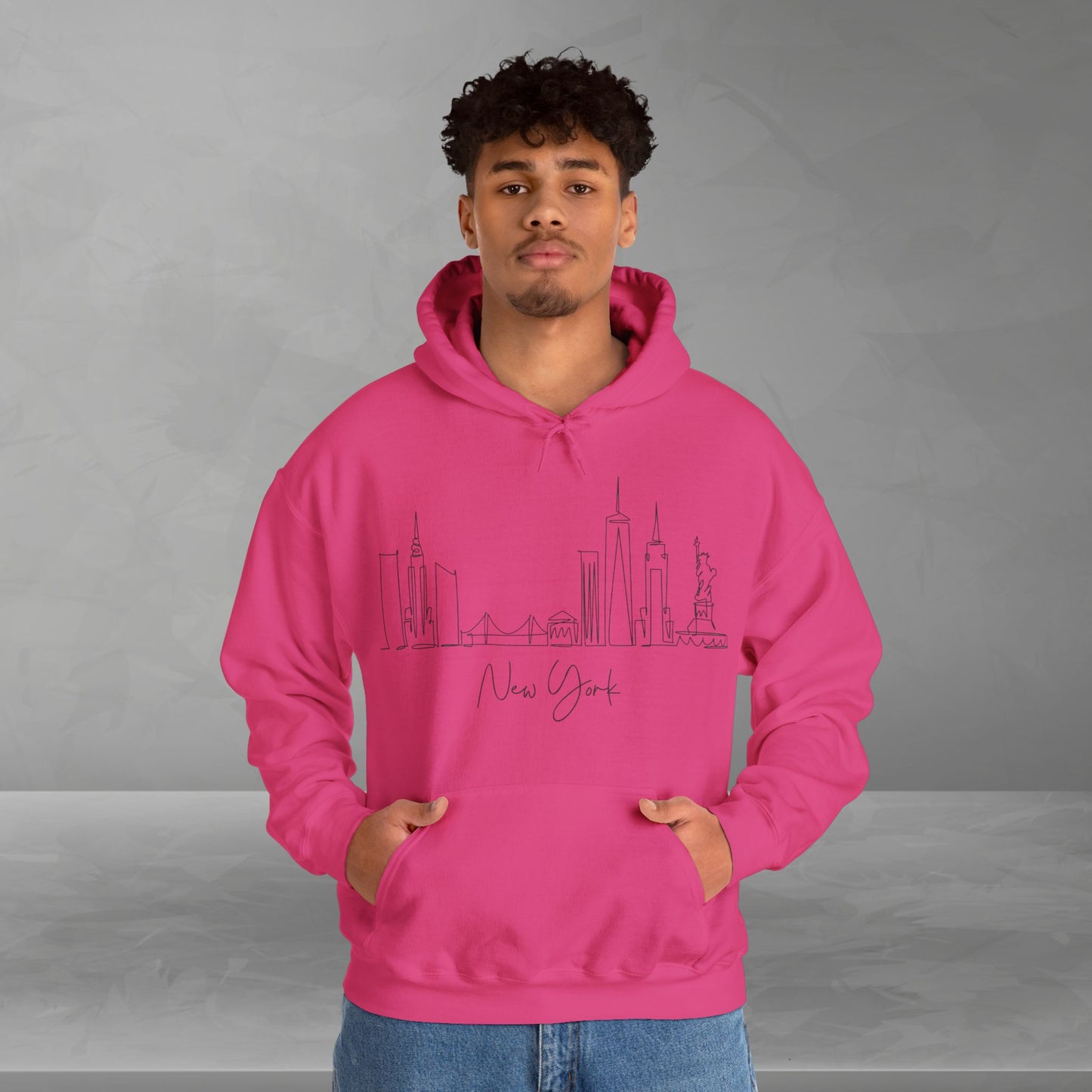 New York Skyline Unisex Hooded Sweatshirt