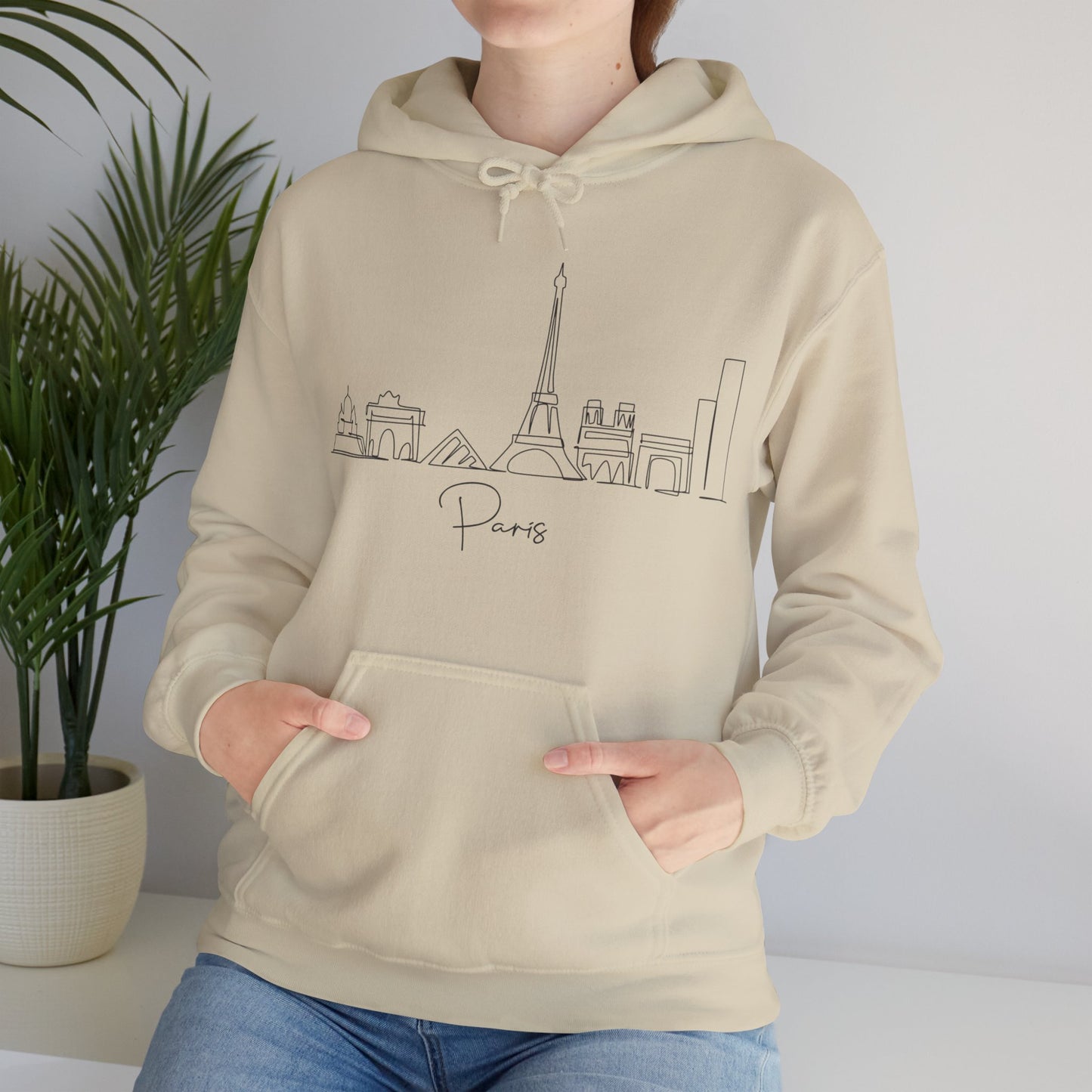 Paris Skyline Unisex Hooded Sweatshirt