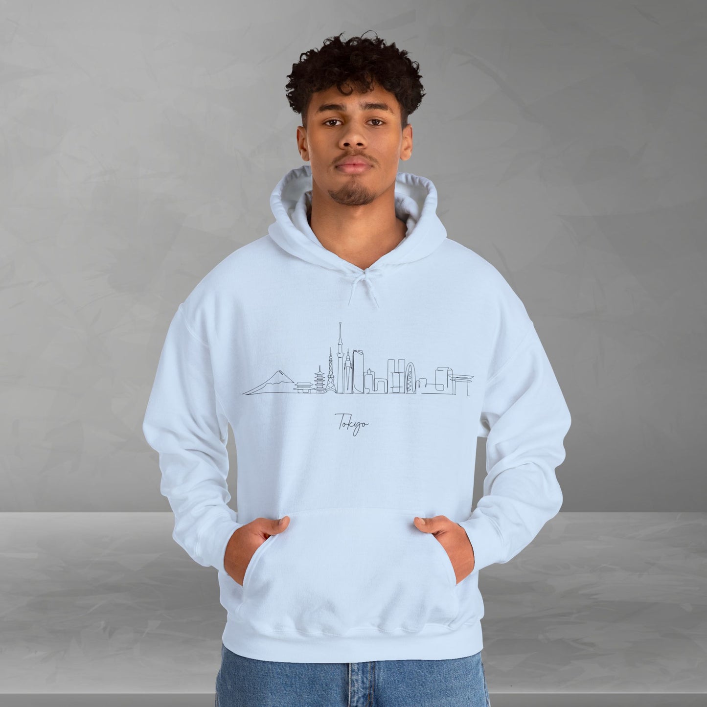 Tokyo Skyline Unisex Hooded Sweatshirt