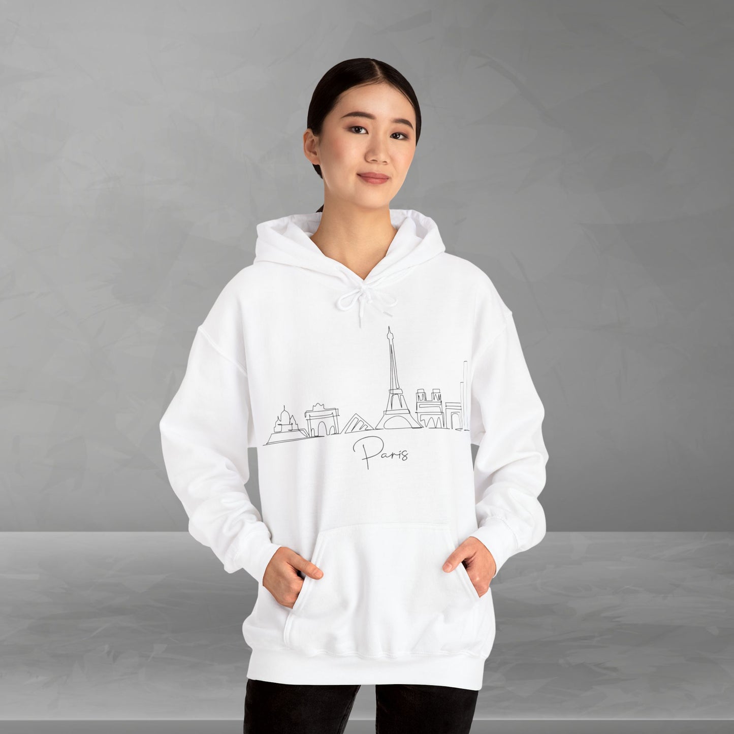 Paris Skyline Unisex Hooded Sweatshirt