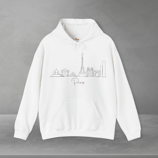 Paris Skyline Unisex Hooded Sweatshirt