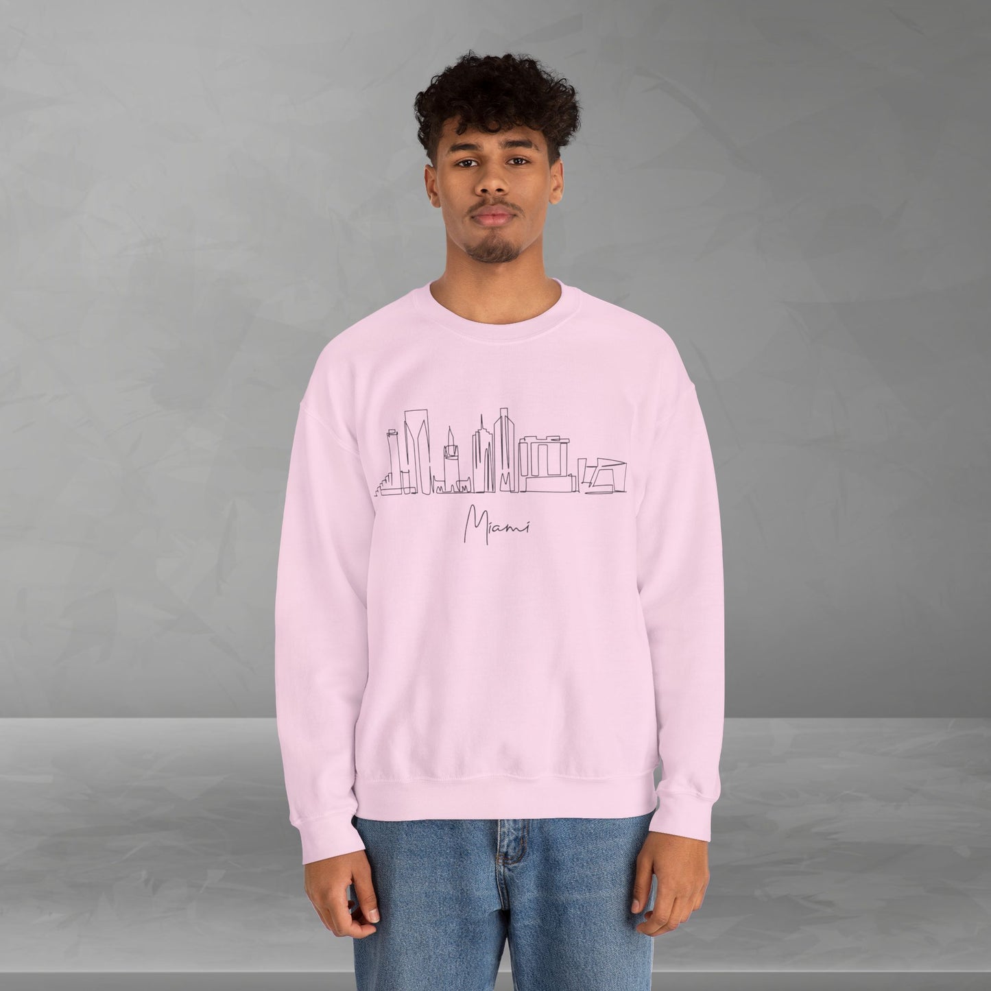 Miami Skyline Unisex Crewneck Sweatshirt