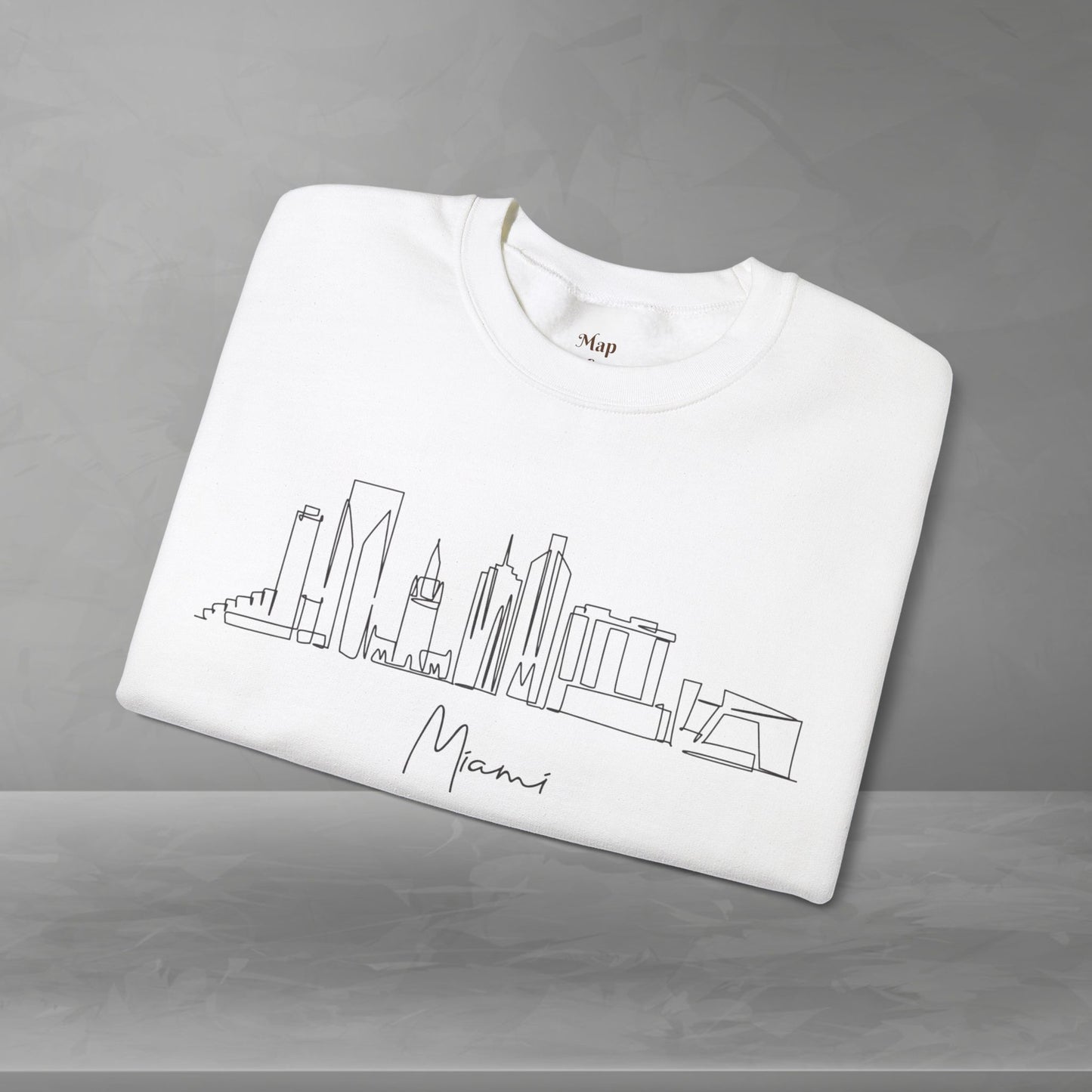 Miami Skyline Unisex Crewneck Sweatshirt