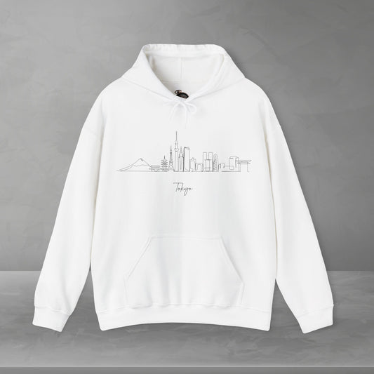 Tokyo Skyline Unisex Hooded Sweatshirt