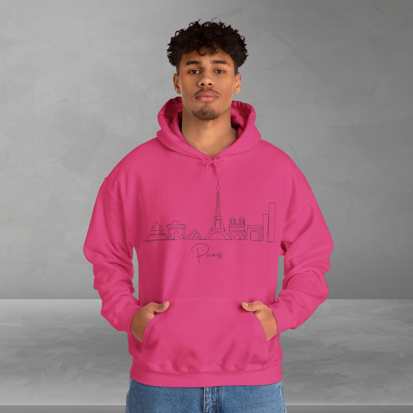 Paris Skyline Unisex Hooded Sweatshirt