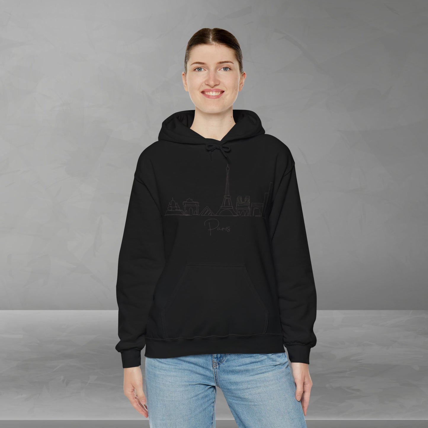 Paris Skyline Unisex Hooded Sweatshirt