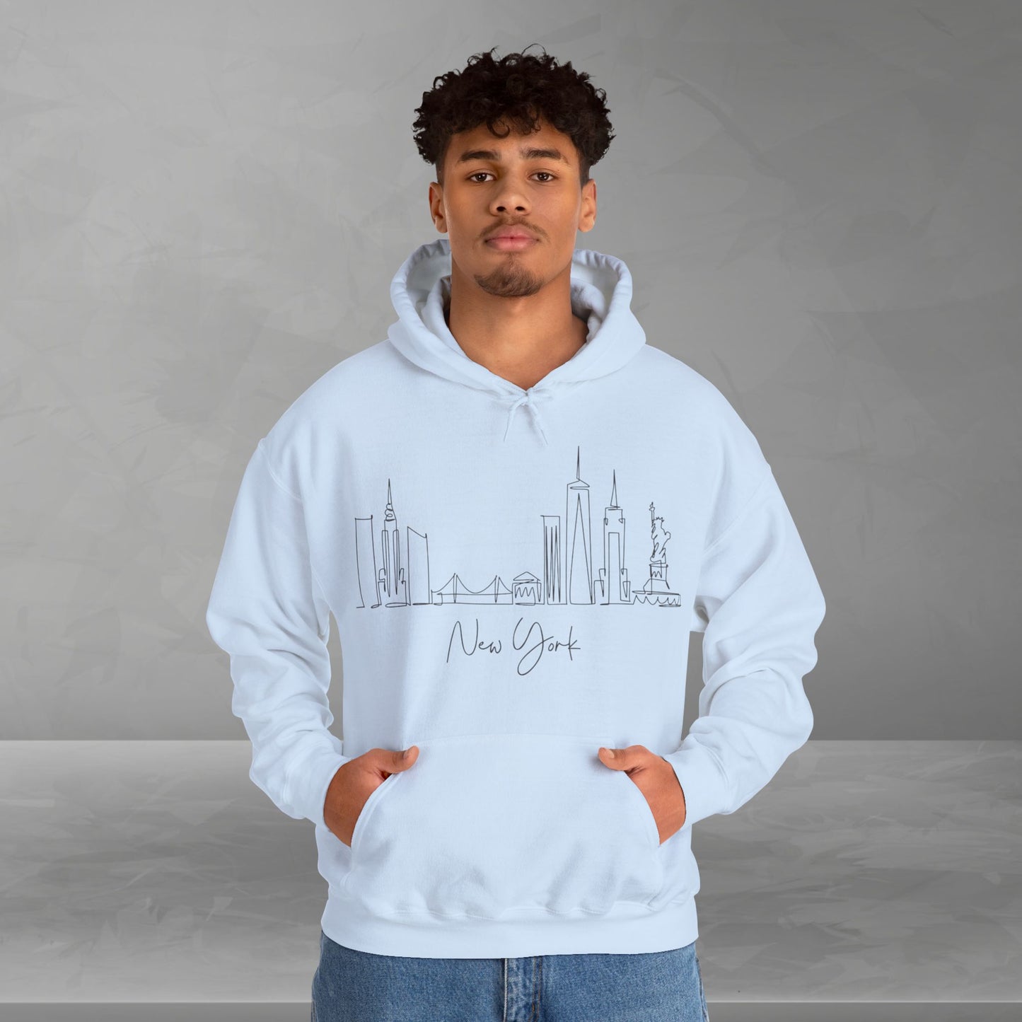 New York Skyline Unisex Hooded Sweatshirt