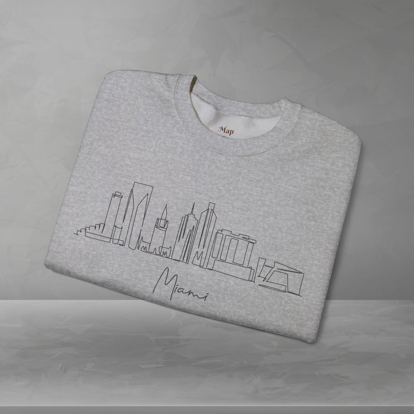 Miami Skyline Unisex Crewneck Sweatshirt