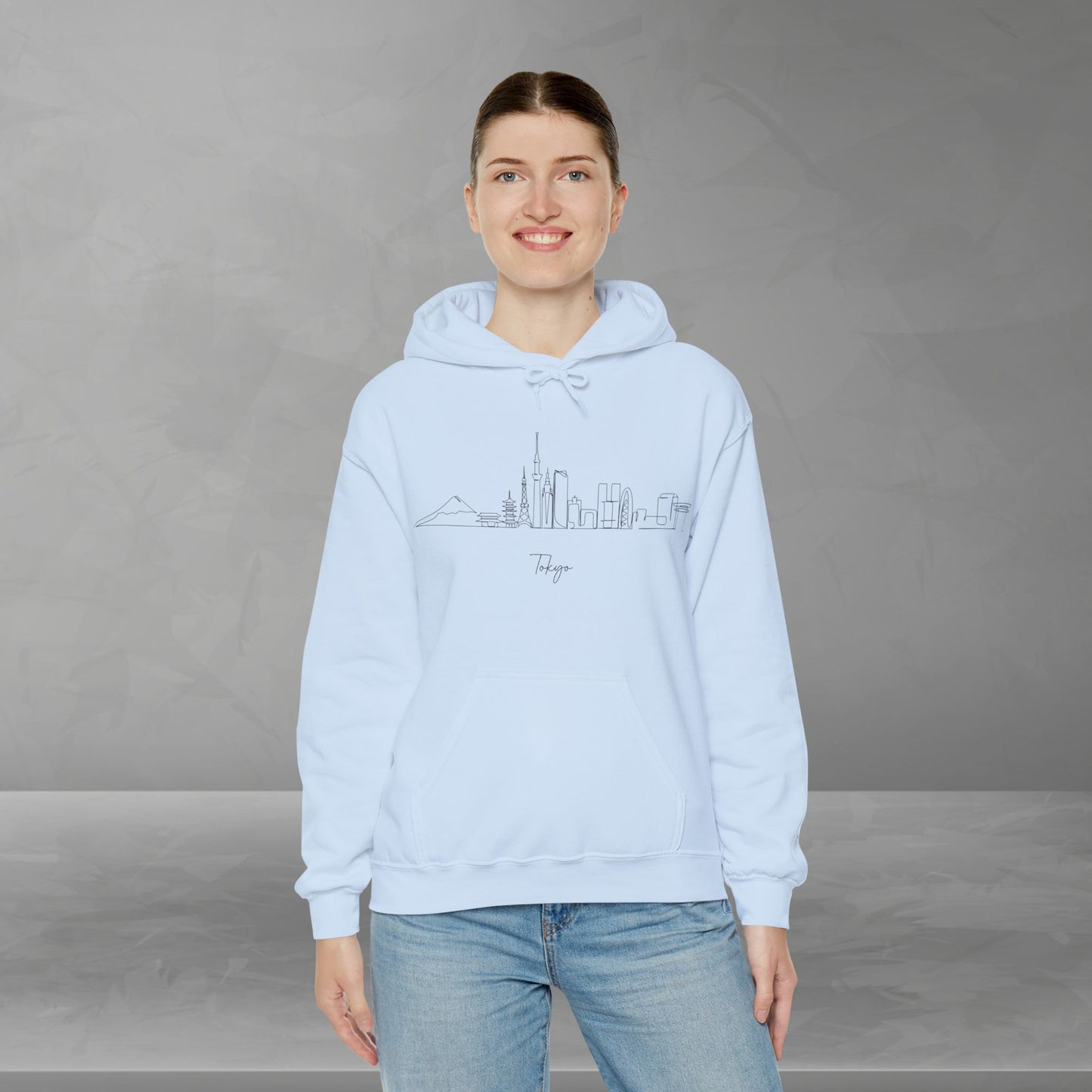 Tokyo Skyline Unisex Hooded Sweatshirt