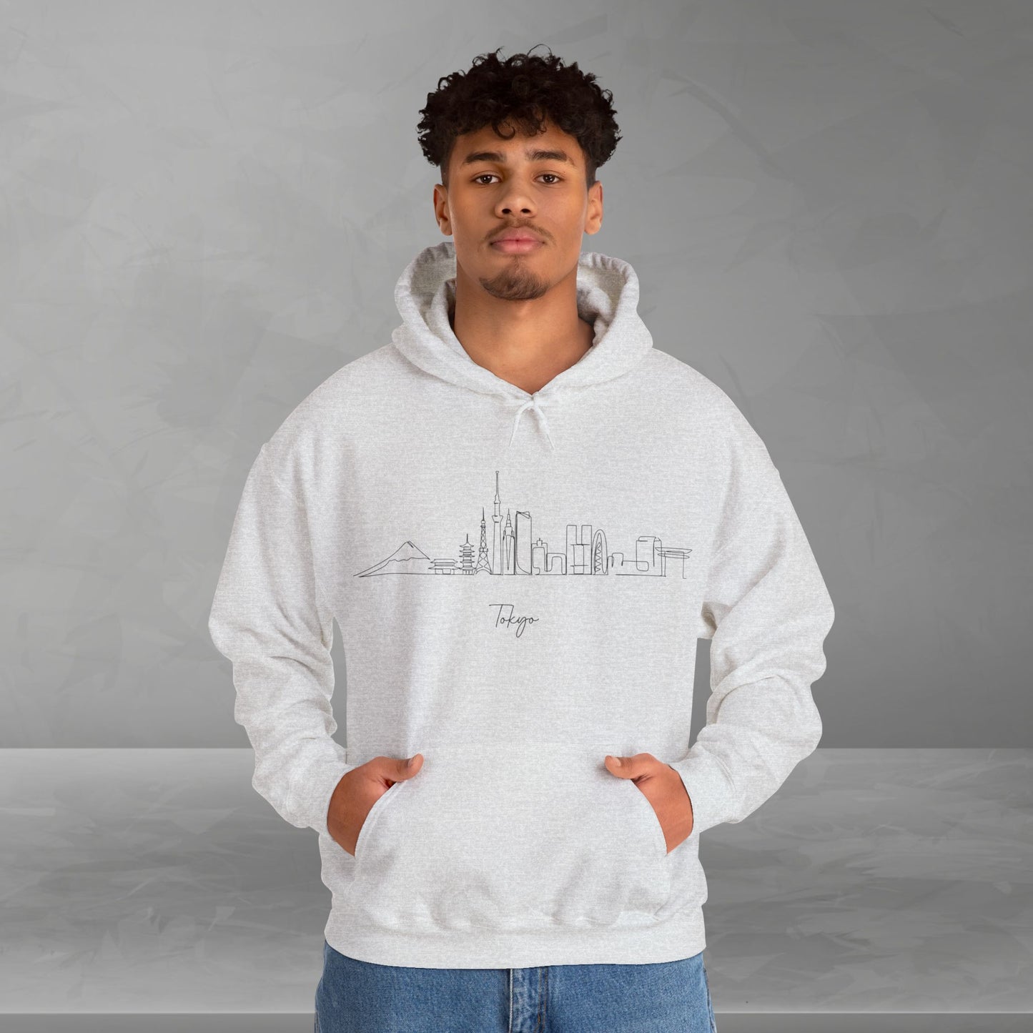 Tokyo Skyline Unisex Hooded Sweatshirt